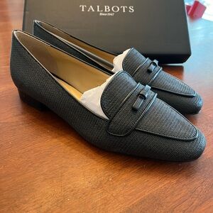 Talbots Black Jane Bow Loafers - brand new
